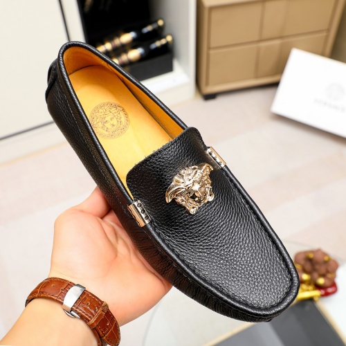 Replica Versace Leather Shoes For Men #1196378 $68.00 USD for Wholesale