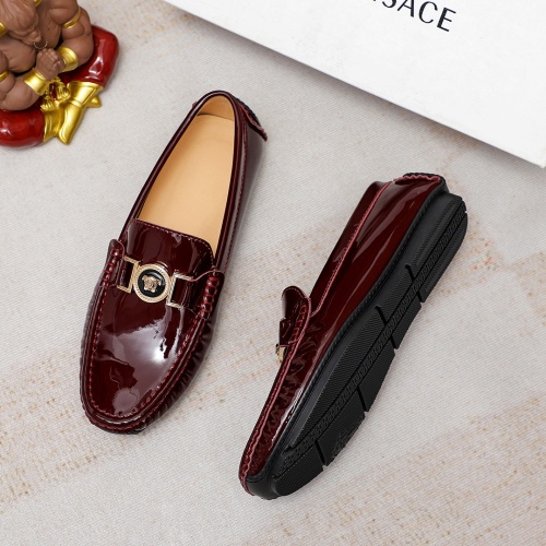 Replica Versace Leather Shoes For Men #1196381 $68.00 USD for Wholesale