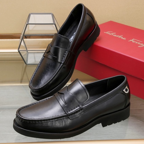Salvatore Ferragamo Leather Shoes For Men #1196389 $92.00 USD, Wholesale Replica Salvatore Ferragamo Leather Shoes