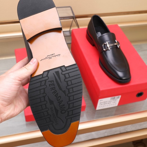 Replica Salvatore Ferragamo Leather Shoes For Men #1196390 $92.00 USD for Wholesale