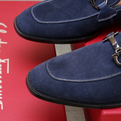 Replica Salvatore Ferragamo Leather Shoes For Men #1196392 $92.00 USD for Wholesale