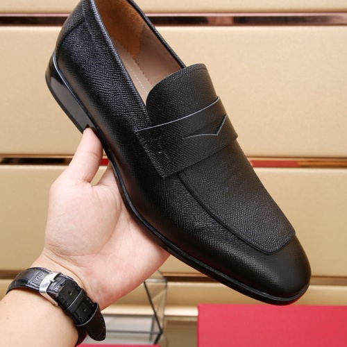 Replica Salvatore Ferragamo Leather Shoes For Men #1196407 $125.00 USD for Wholesale