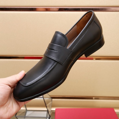 Replica Salvatore Ferragamo Leather Shoes For Men #1196410 $125.00 USD for Wholesale