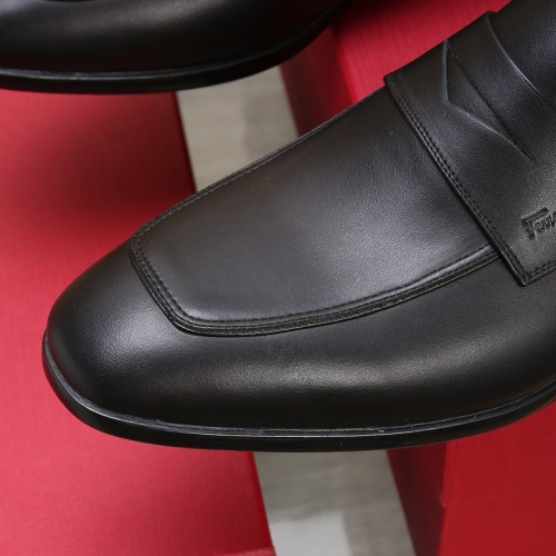 Replica Salvatore Ferragamo Leather Shoes For Men #1196410 $125.00 USD for Wholesale