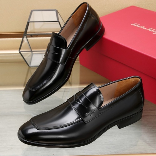 Salvatore Ferragamo Leather Shoes For Men #1196411 $125.00 USD, Wholesale Replica Salvatore Ferragamo Leather Shoes