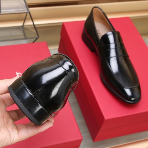 Replica Salvatore Ferragamo Leather Shoes For Men #1196411 $125.00 USD for Wholesale