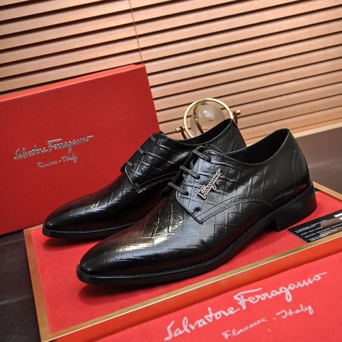 Salvatore Ferragamo Leather Shoes For Men #1196414 $88.00 USD, Wholesale Replica Salvatore Ferragamo Leather Shoes