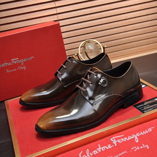 Salvatore Ferragamo Leather Shoes For Men #1196415