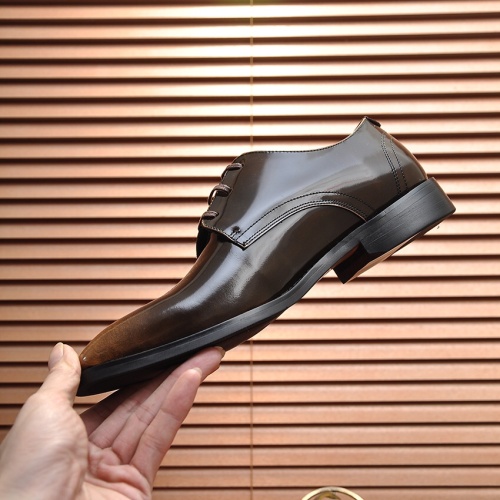 Replica Salvatore Ferragamo Leather Shoes For Men #1196415 $98.00 USD for Wholesale
