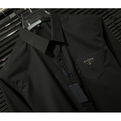 Replica Prada Shirts Long Sleeved For Men #1196491 $72.00 USD for Wholesale