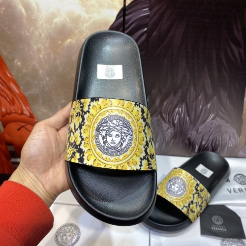 Replica Versace Slippers For Men #1196494 $45.00 USD for Wholesale