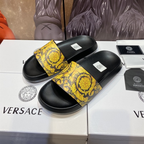 Replica Versace Slippers For Men #1196496 $45.00 USD for Wholesale