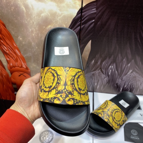 Replica Versace Slippers For Men #1196496 $45.00 USD for Wholesale
