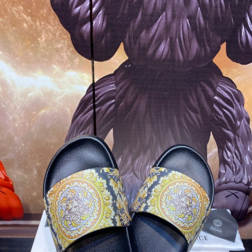 Replica Versace Slippers For Men #1196502 $45.00 USD for Wholesale