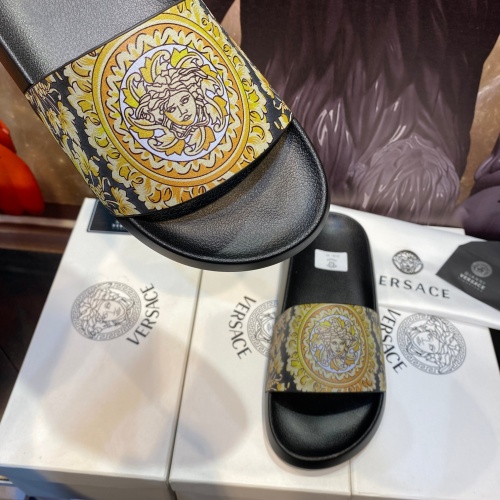 Replica Versace Slippers For Men #1196502 $45.00 USD for Wholesale