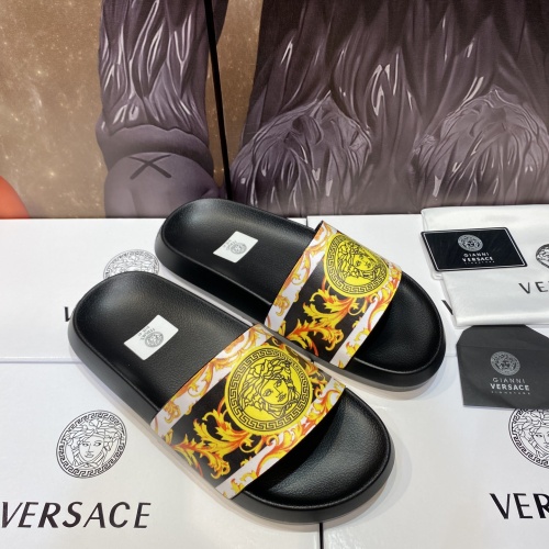 Replica Versace Slippers For Men #1196505 $45.00 USD for Wholesale