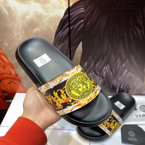 Replica Versace Slippers For Men #1196505 $45.00 USD for Wholesale