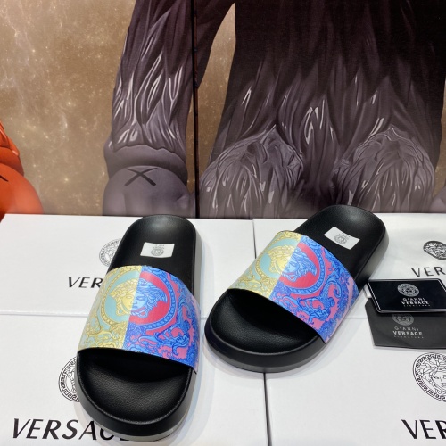 Replica Versace Slippers For Men #1196507 $45.00 USD for Wholesale
