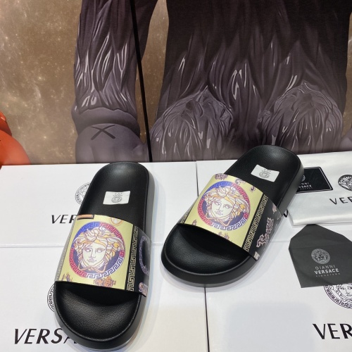 Replica Versace Slippers For Men #1196508 $45.00 USD for Wholesale