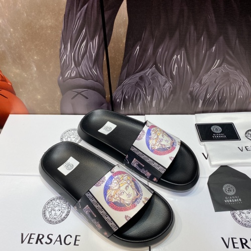 Replica Versace Slippers For Men #1196509 $45.00 USD for Wholesale