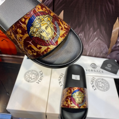 Replica Versace Slippers For Men #1196510 $45.00 USD for Wholesale