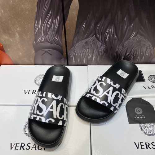 Replica Versace Slippers For Men #1196520 $45.00 USD for Wholesale