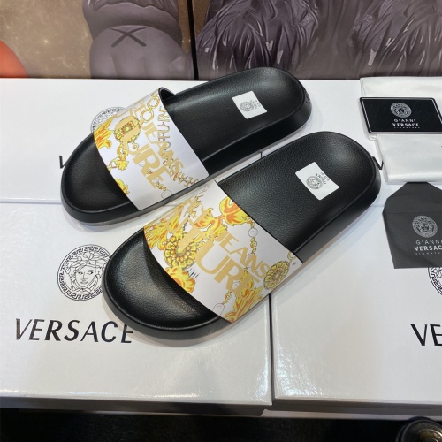 Replica Versace Slippers For Men #1196523 $45.00 USD for Wholesale