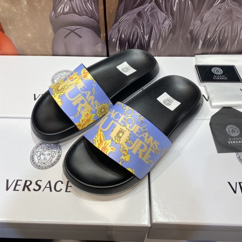 Replica Versace Slippers For Men #1196524 $45.00 USD for Wholesale