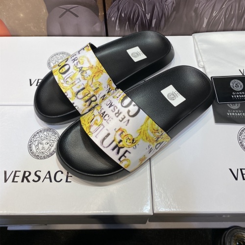 Replica Versace Slippers For Men #1196526 $45.00 USD for Wholesale