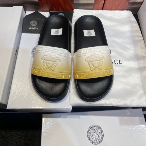 Versace Slippers For Men #1196538 $45.00 USD, Wholesale Replica Versace Slippers