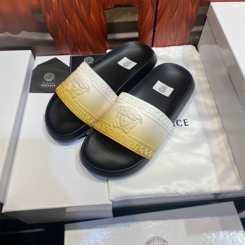 Replica Versace Slippers For Men #1196538 $45.00 USD for Wholesale