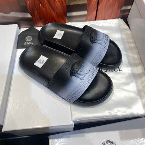 Replica Versace Slippers For Men #1196539 $45.00 USD for Wholesale