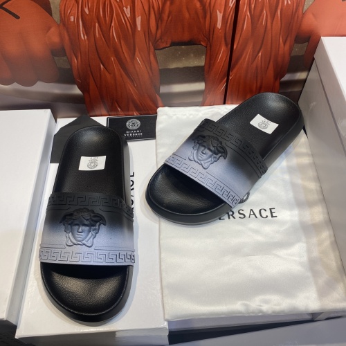 Replica Versace Slippers For Men #1196539 $45.00 USD for Wholesale