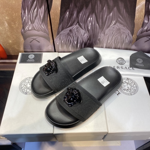 Replica Versace Slippers For Men #1196552 $48.00 USD for Wholesale
