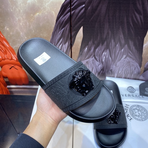 Replica Versace Slippers For Men #1196552 $48.00 USD for Wholesale