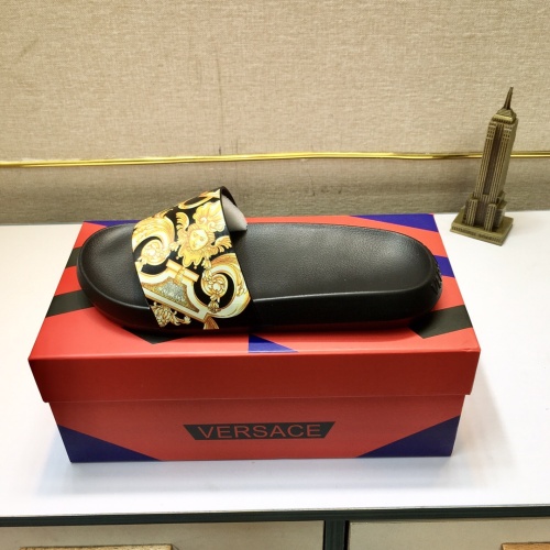 Replica Versace Slippers For Men #1196557 $45.00 USD for Wholesale