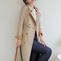 $160.00 USD Burberry Trench Coat Long Sleeved For Women #1187717
