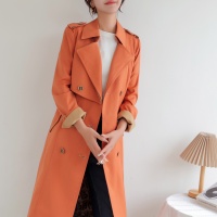 $160.00 USD Burberry Trench Coat Long Sleeved For Women #1187718