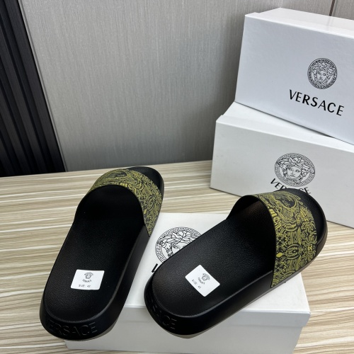 Replica Versace Slippers For Men #1196604 $45.00 USD for Wholesale