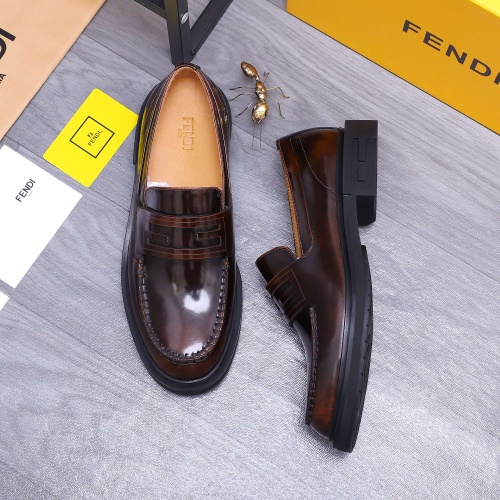 Fendi Leather Shoes For Men #1196668 $96.00 USD, Wholesale Replica Fendi Leather Shoes