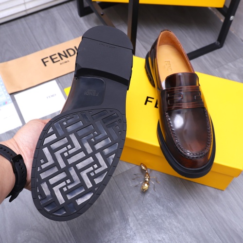 Replica Fendi Leather Shoes For Men #1196668 $96.00 USD for Wholesale