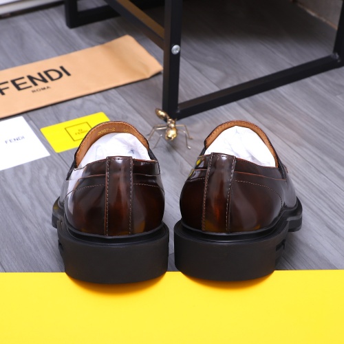 Replica Fendi Leather Shoes For Men #1196668 $96.00 USD for Wholesale