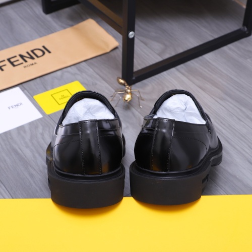 Replica Fendi Leather Shoes For Men #1196669 $96.00 USD for Wholesale