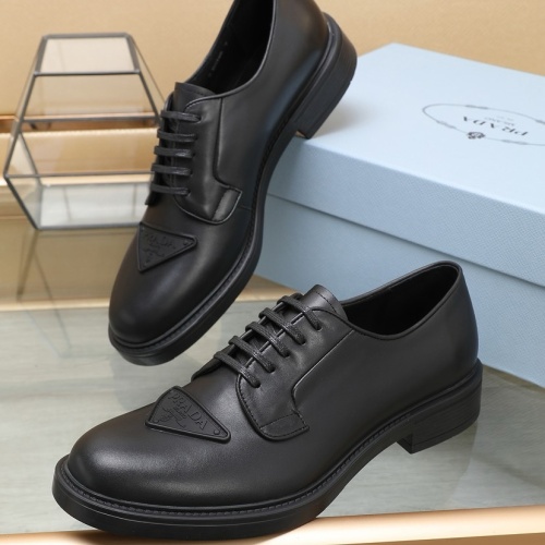 Prada Leather Shoes For Men #1196711 $125.00 USD, Wholesale Replica Prada Leather Shoes