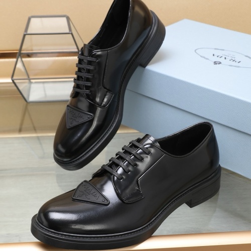 Prada Leather Shoes For Men #1196712 $125.00 USD, Wholesale Replica Prada Leather Shoes