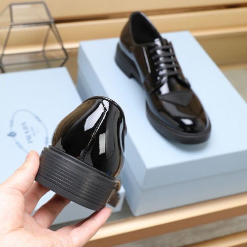 Replica Prada Leather Shoes For Men #1196713 $125.00 USD for Wholesale