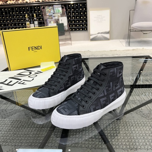 Fendi High Tops Casual Shoes For Men #1196745 $76.00 USD, Wholesale Replica Fendi High Tops Casual Shoes
