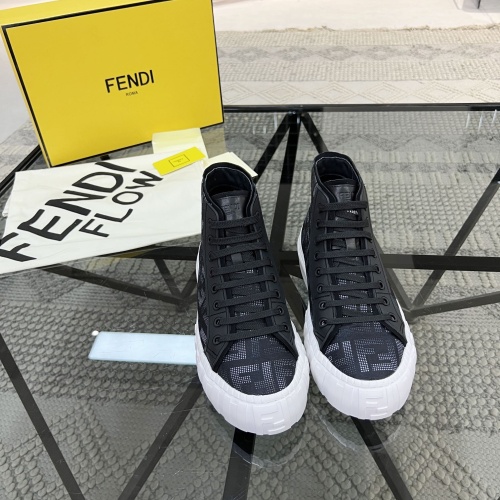 Replica Fendi High Tops Casual Shoes For Men #1196745 $76.00 USD for Wholesale