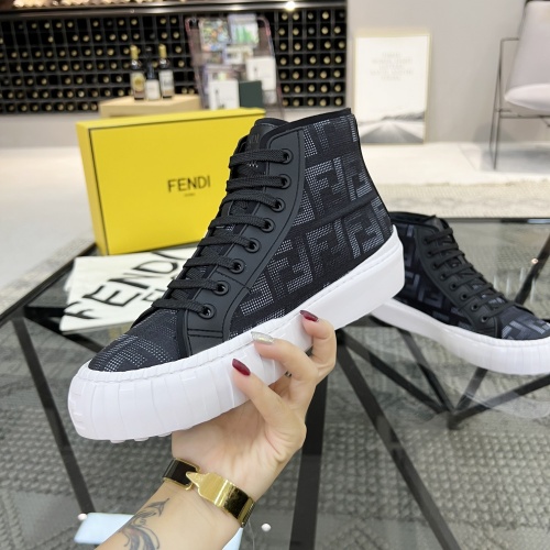 Replica Fendi High Tops Casual Shoes For Men #1196745 $76.00 USD for Wholesale