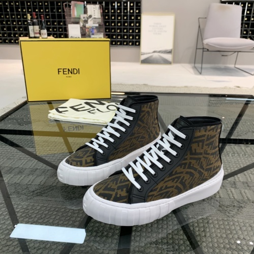 Fendi High Tops Casual Shoes For Men #1196746 $76.00 USD, Wholesale Replica Fendi High Tops Casual Shoes